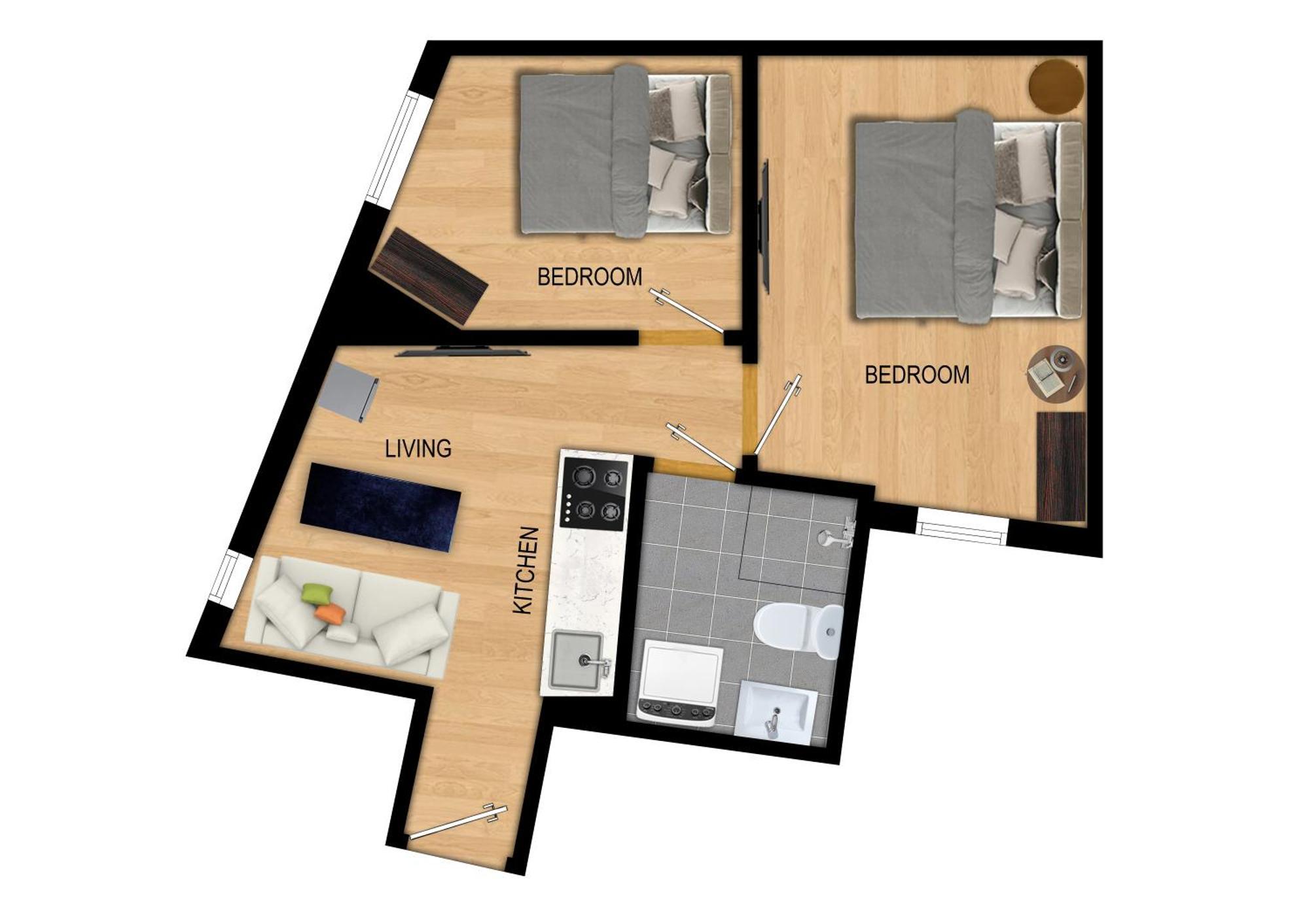 King Bed - Renovated 2024 - 2Br Behind Bryggen Apartman Bergen Kültér fotó